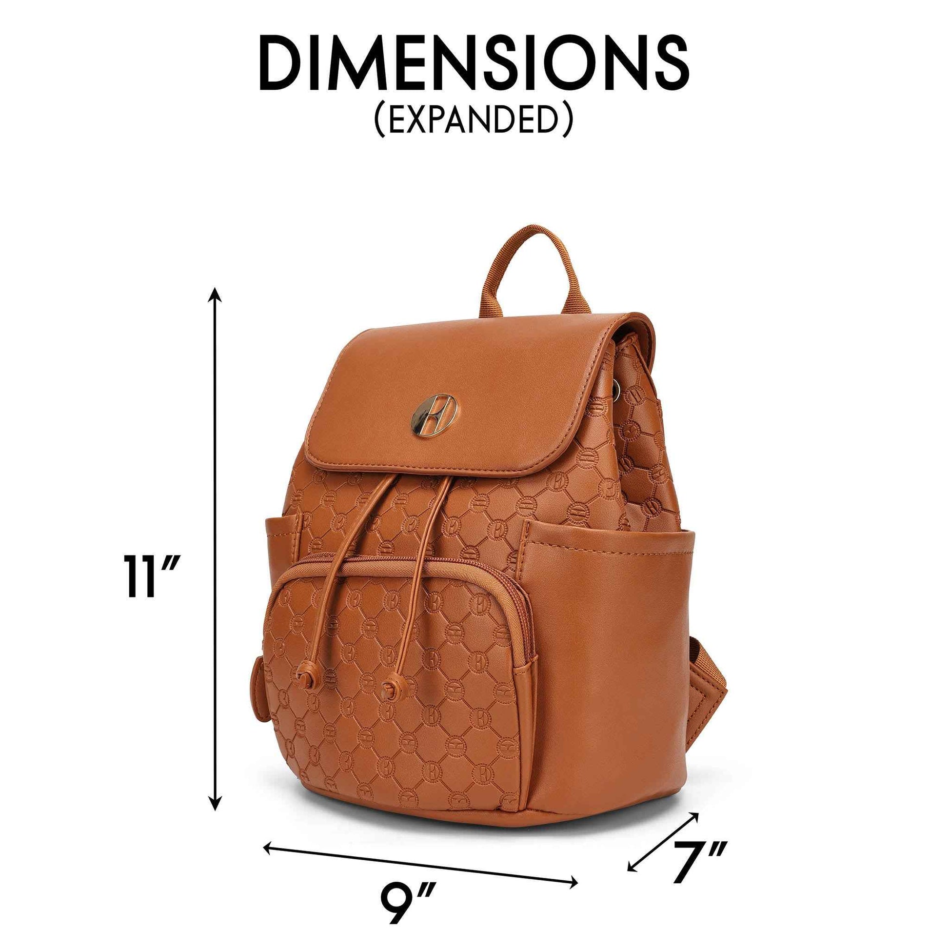 Compass 10L Vegan Leather Monogram Mini Backpack
