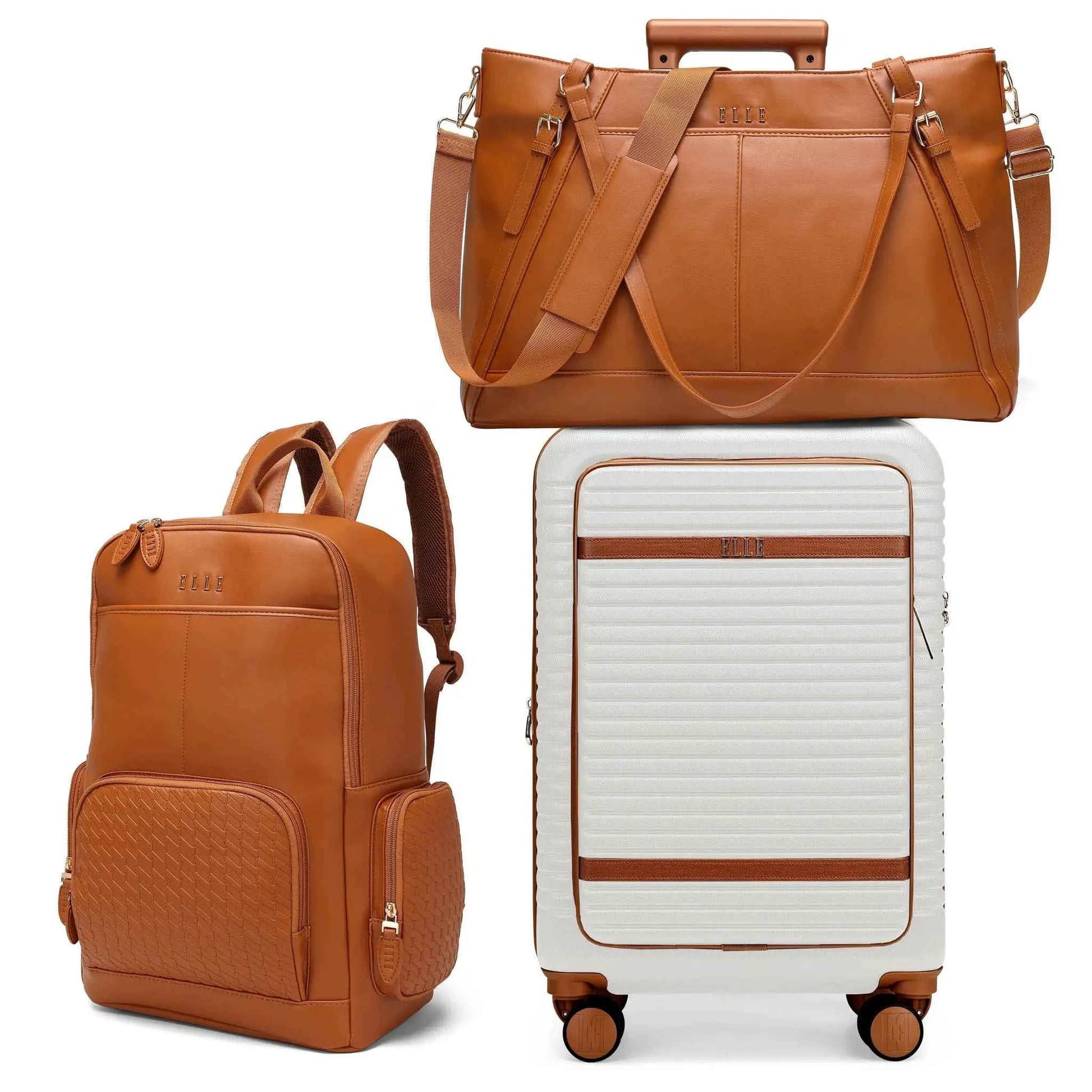 Leisure Escape Expandable 3 Piece Luggage Set
