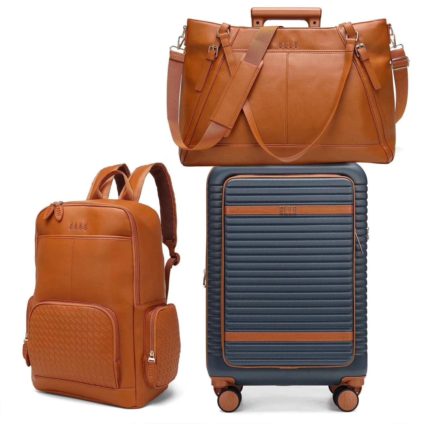 Leisure Escape Expandable 3 Piece Luggage Set