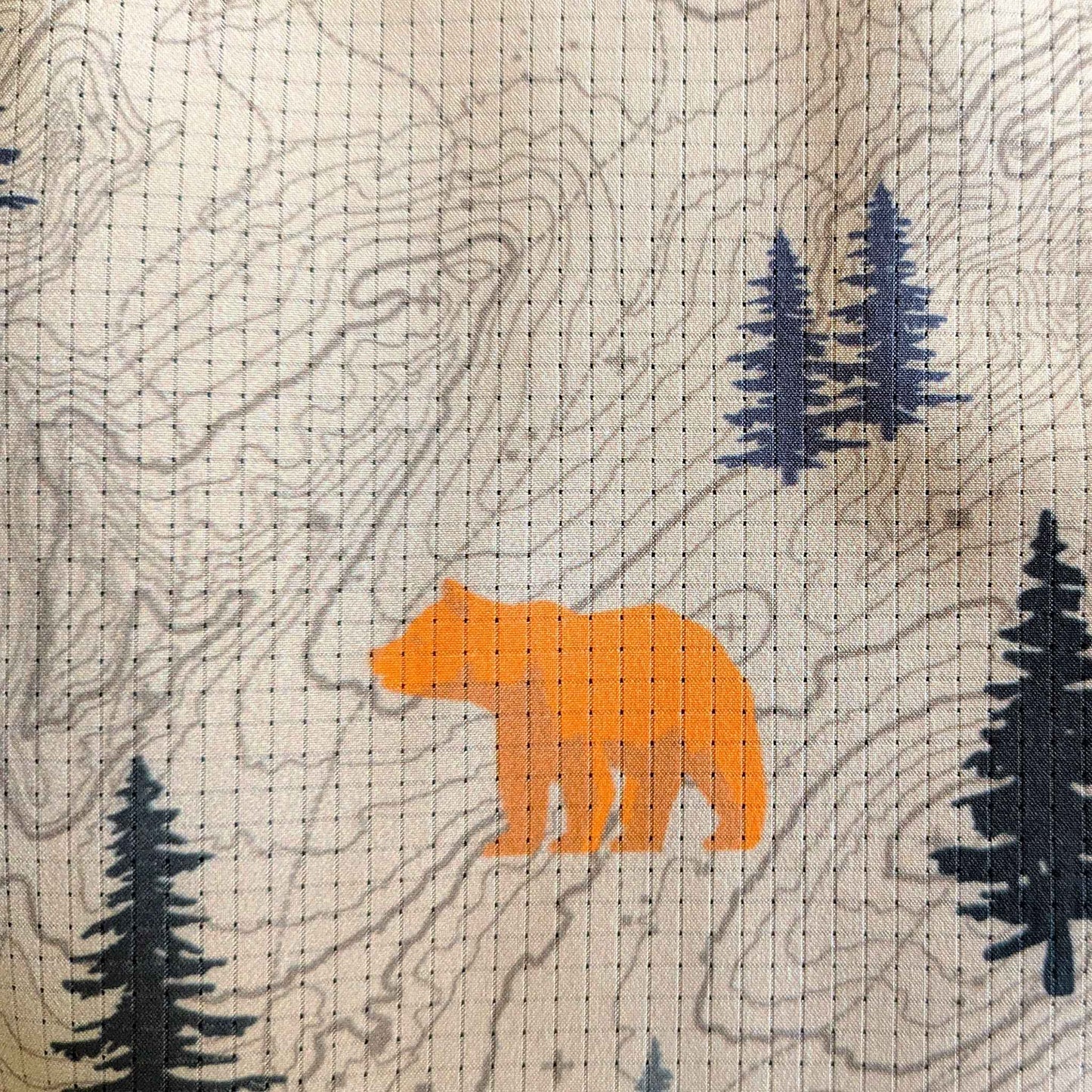 Langley Performance Button Up Shirt - Khaki/Bear