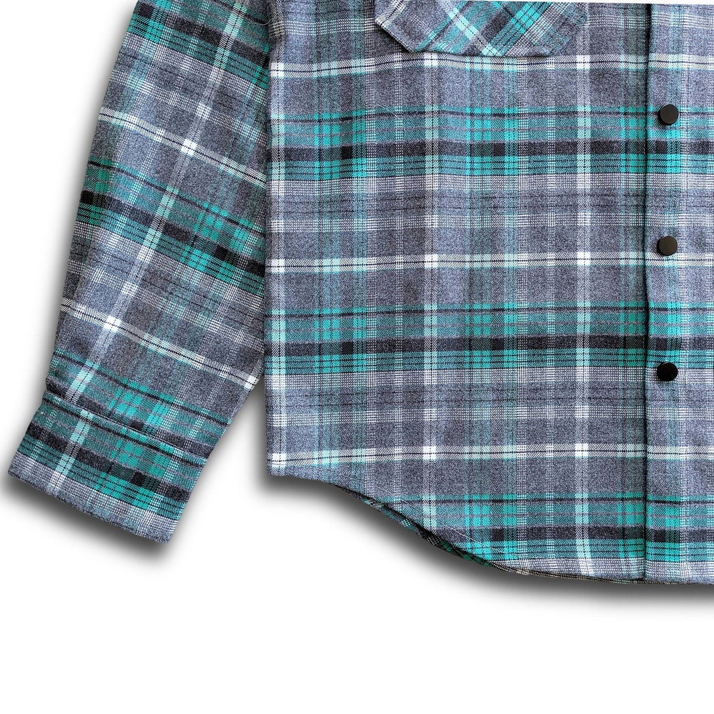Women's Highland Tech Flannel - Gray/Seafoam