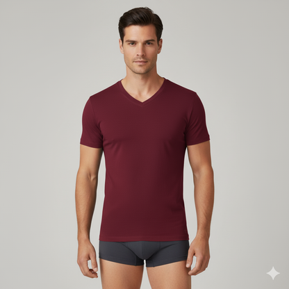 Men's Bamboo V-Neck Undershirt (3 Pack) - Lolomo!