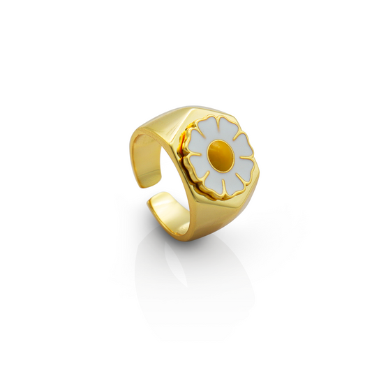EVELINE BONHEUR FLOWER RING - Lolomo!