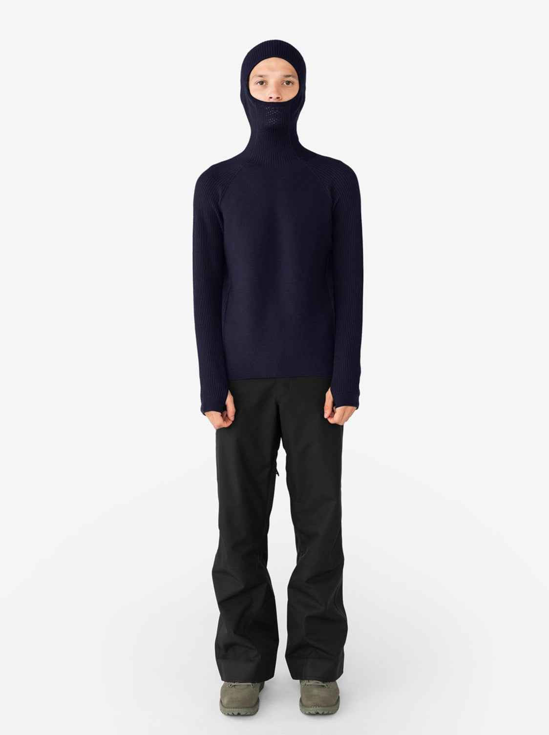 Balaclava Sweater - Carbon Blue