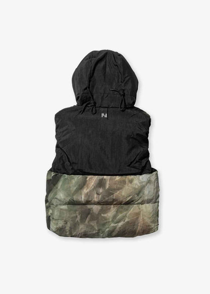 Hooded Down Vest - Rekall Tie