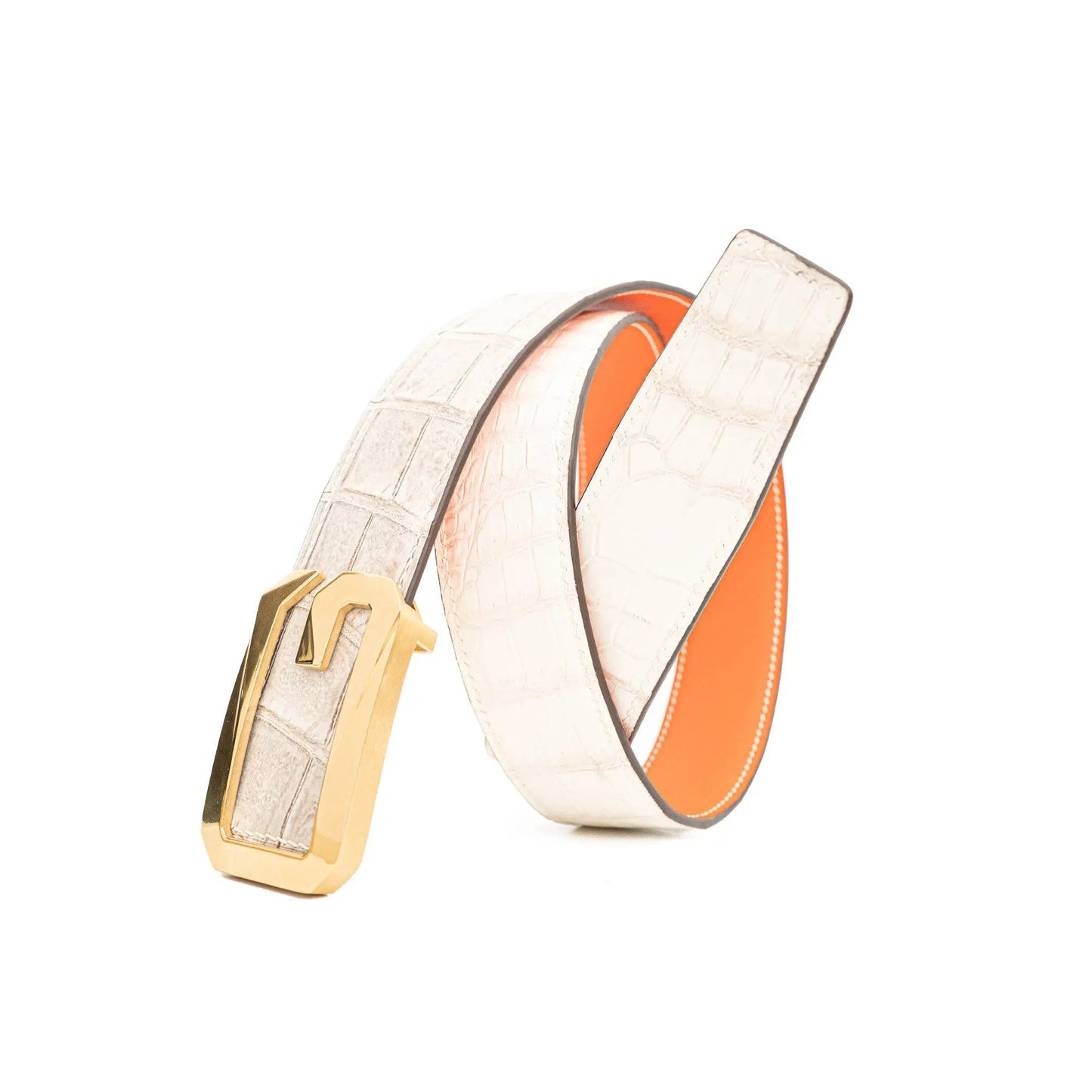 Handcrafted Alligator Leather Belts DVG09