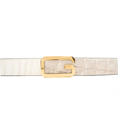Handcrafted Alligator Leather Belts DVG09