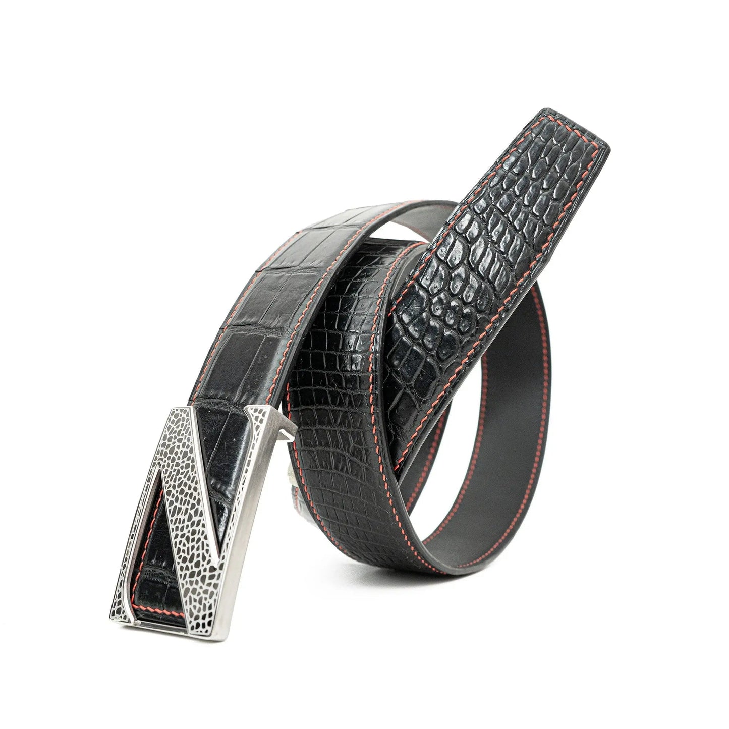 Handcrafted Alligator Leather Belts DVG146