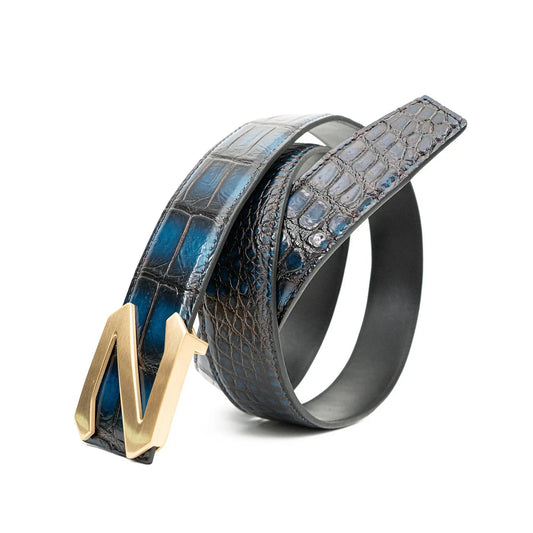 Handcrafted Alligator Leather Belts DVG205