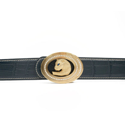 Handcrafted Alligator Leather Belts DVG359