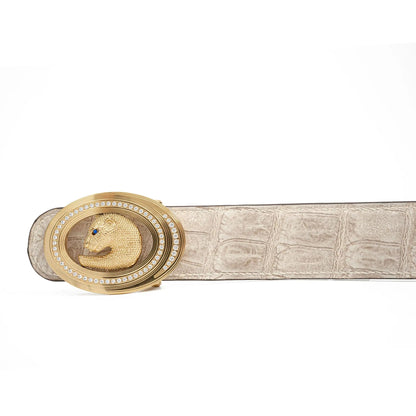 Handcrafted Alligator Leather Belts DVG366