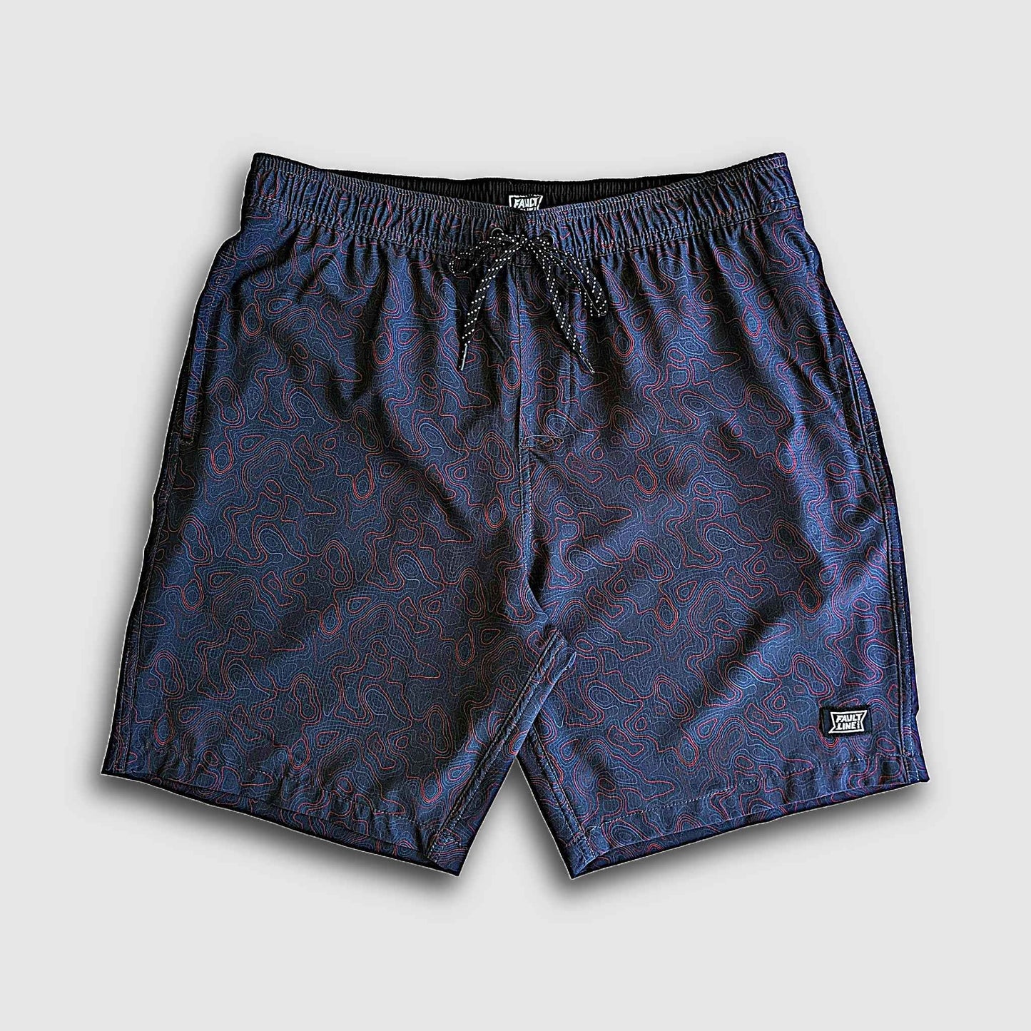 Langley Performance Stretch Short - Carbon/Topo