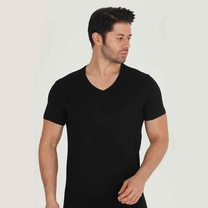 Men's Bamboo V-Neck Undershirt (3 Pack)