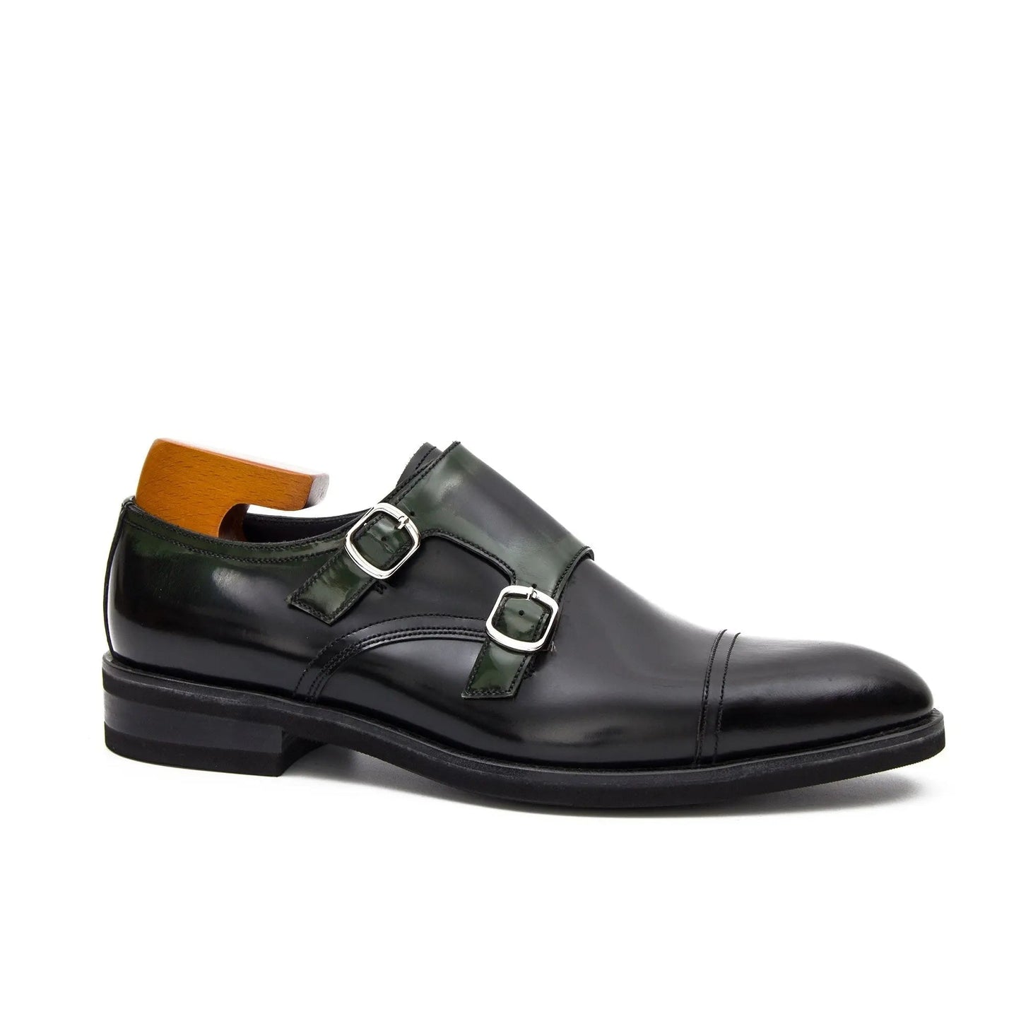 Goodyear Premium Double Monk Strap Shoes Green