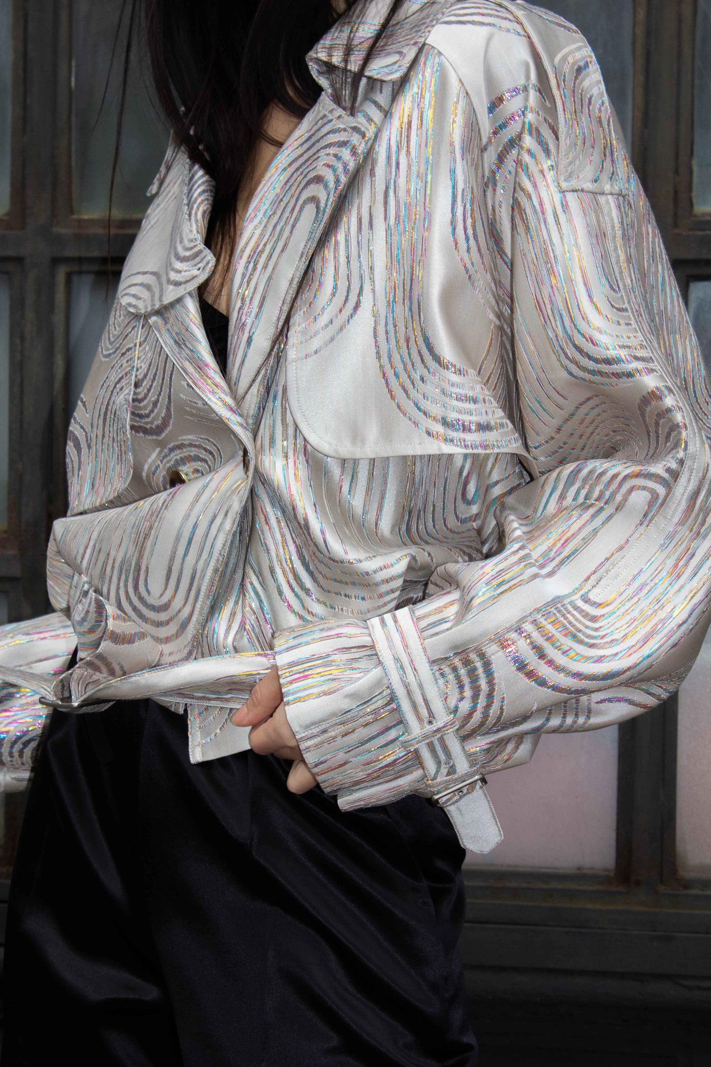 Jacqueline Bomber Jacket in Beige – Stylish Women's Bomber Coat