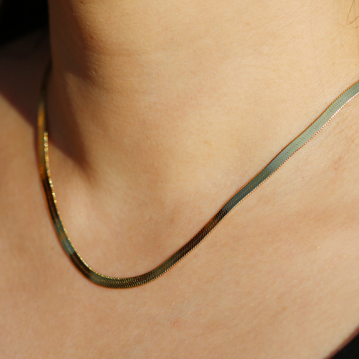 Snake chain necklace-2