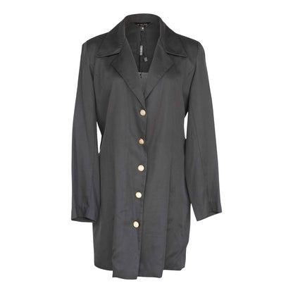 Grace Long Blazer Dress in Black – Women’s Tailored Blazer Dress