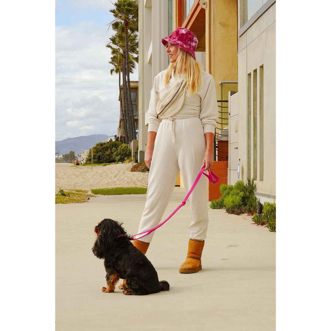 Malibu Sunset Sustainable Hemp Cotton Adjustable Dog Leash – Durable & Soft