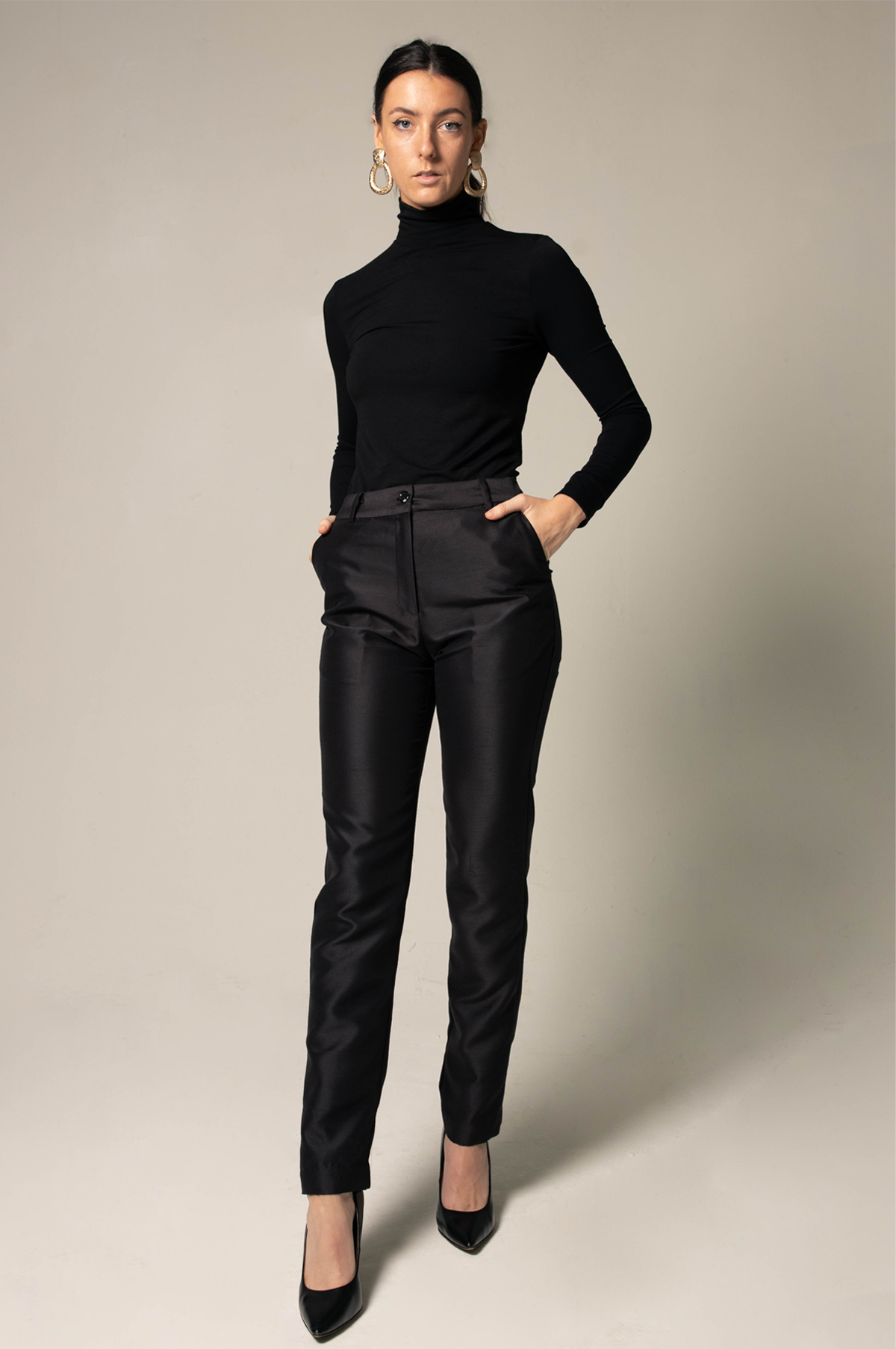 Elegant Skinny Pants in Black – Women’s Slim-Fit Trousers - Lolomo!