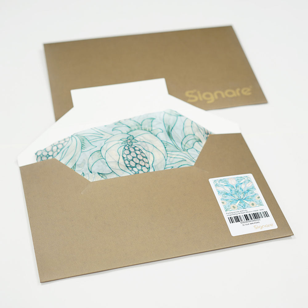 William Morris Pomegranate & Lily - 100% Pure Silk Scarf