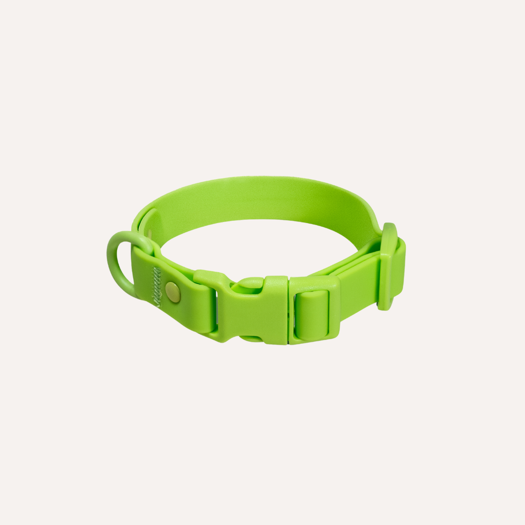 Collar de PVC para perros: resistente al agua, duradero y a los olores.