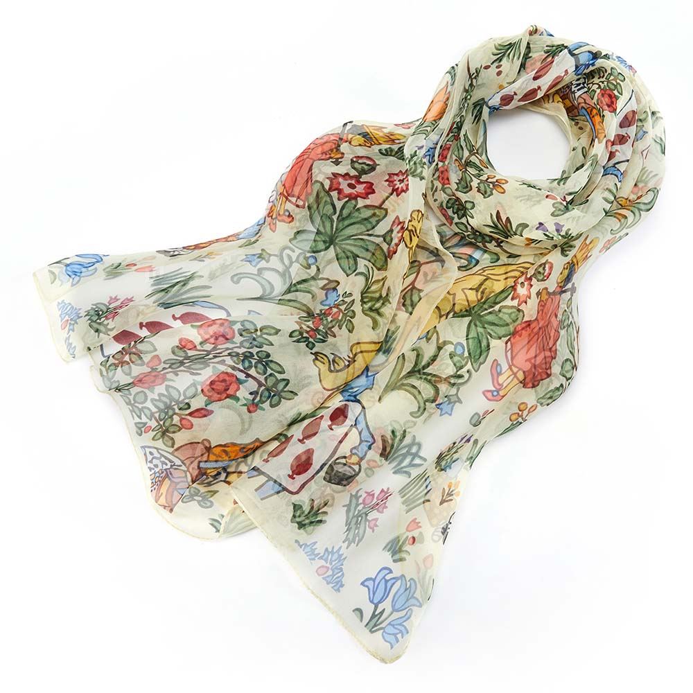 Charles Voysey Alice - 100% Pure Silk Scarf