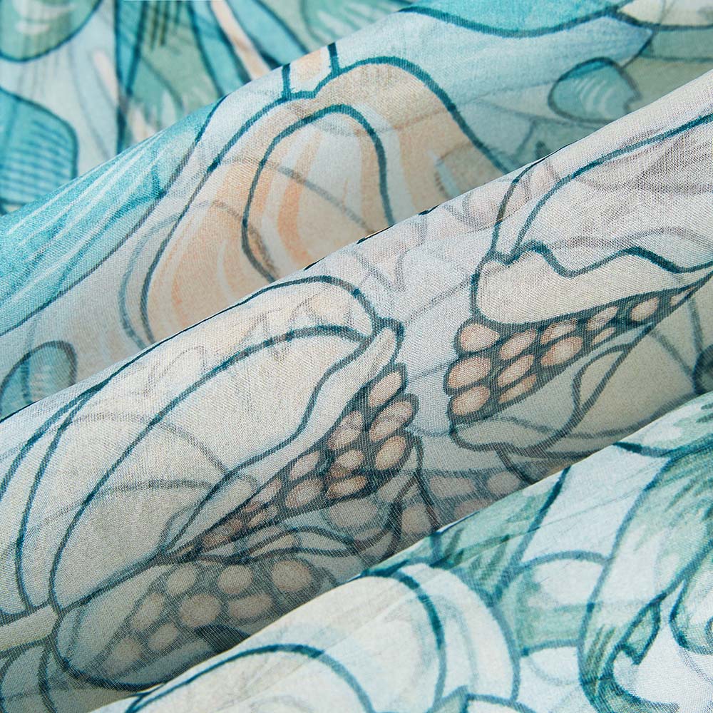 William Morris Pomegranate & Lily - 100% Pure Silk Scarf