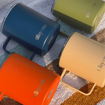 Camping Mug Stainless Steel Tumbler – Insulated Hot and Cold Beverage Mug - Lolomo!