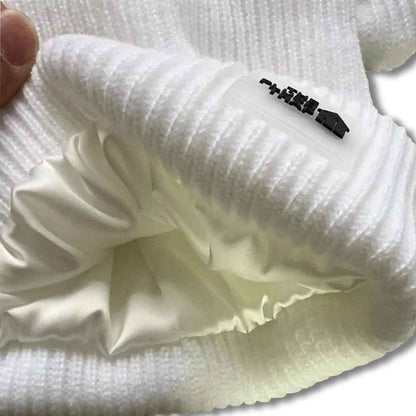 Satin Lined Bunny Beanie