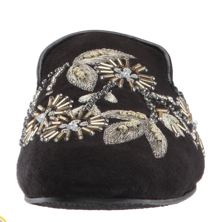 Floral Island Flats in Black