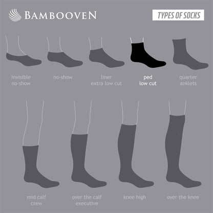 Bambooven Men’s Bamboo Lightweight Dress & Trouser Socks – (6 Pack) 634