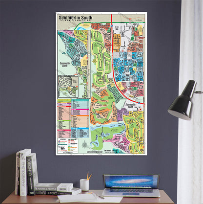 Summerlin South Map, Clark County, NV - POSTER PRINTS