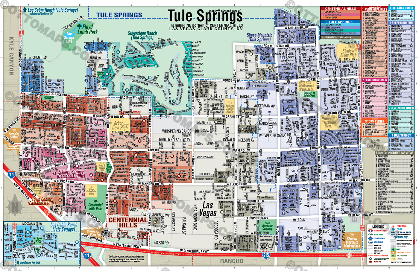 Tule Springs Map, Las Vegas, NV - POSTER PRINTS