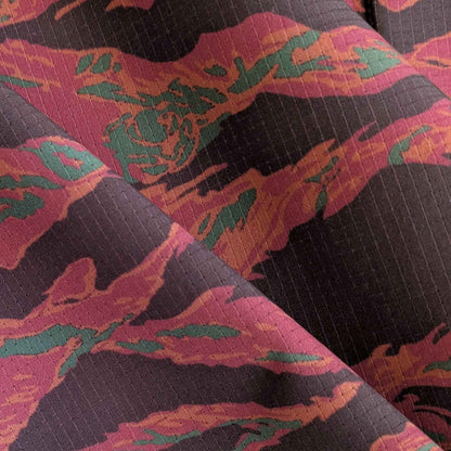 Langley Performance Button Up Shirt - Maroon Tiger Camo