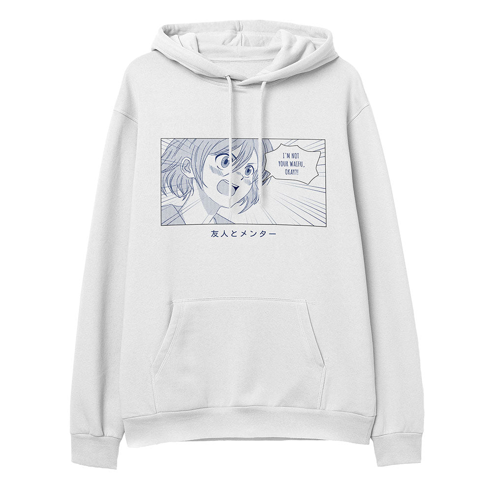 Sudadera con capucha "No es tu waifu"