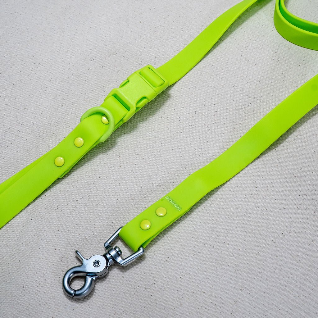Collar de PVC para perros: resistente al agua, duradero y a los olores.