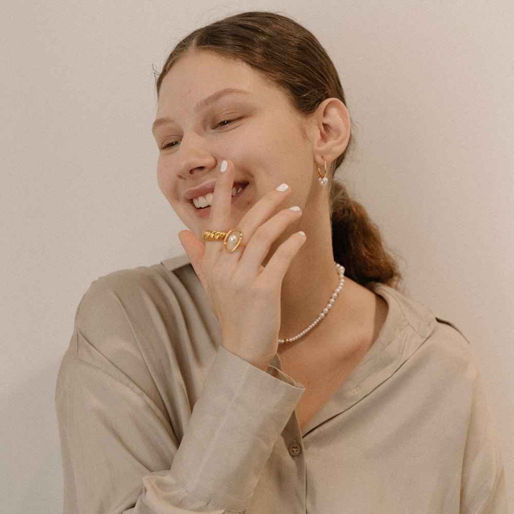 ALISSE 18K GOLD PLATED RING