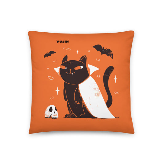 Almohada de Halloween de gato nocturno