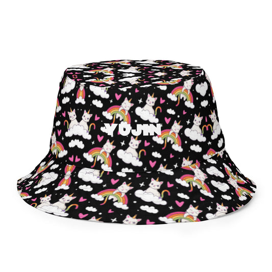 Black and White Reversible Bucket Hat