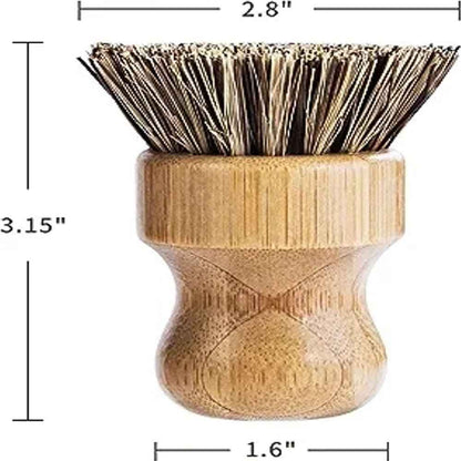 Sustainable Bamboo Pot Scrubber - Tough on Stains, Gentle on Earth
