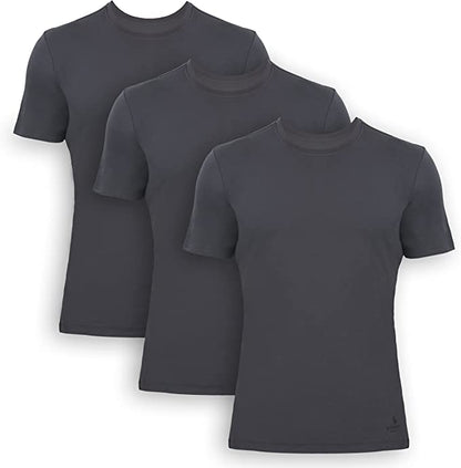 Men's Bamboo Crew Neck Undershirts (3-Pack) - Lolomo!