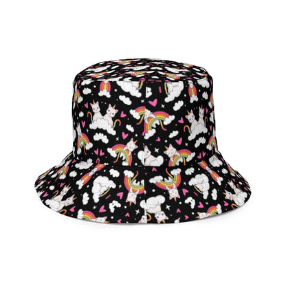 Black and White Reversible Bucket Hat