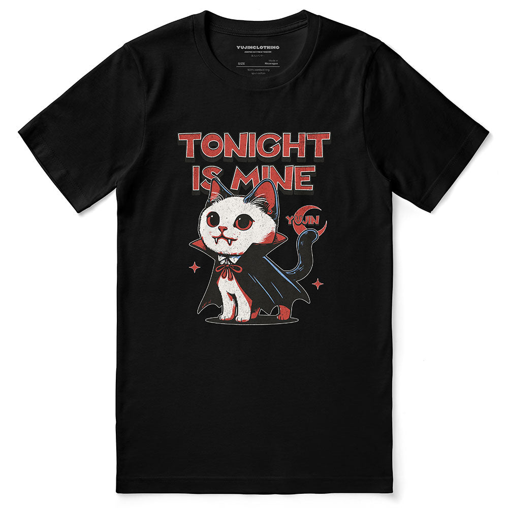 Camiseta de gato "Esta noche es mía"