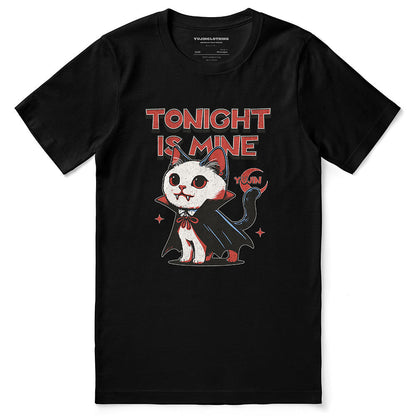Camiseta de gato "Esta noche es mía"