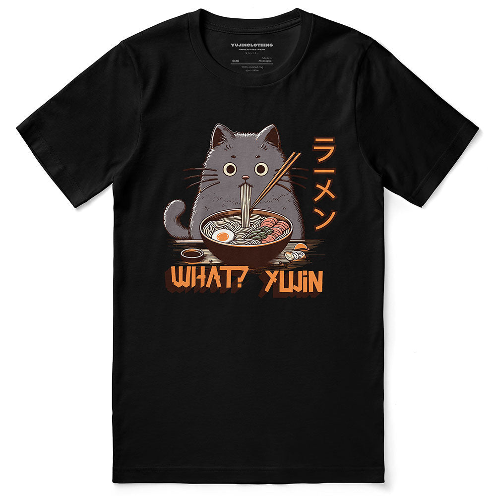 Camiseta de gato ramen