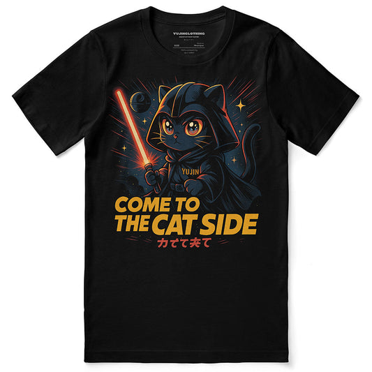 La camiseta del lado del gato