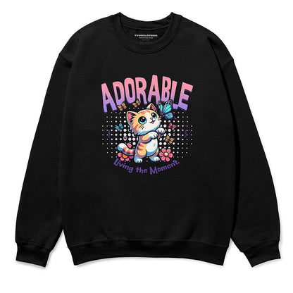 Sudadera con adorable gato