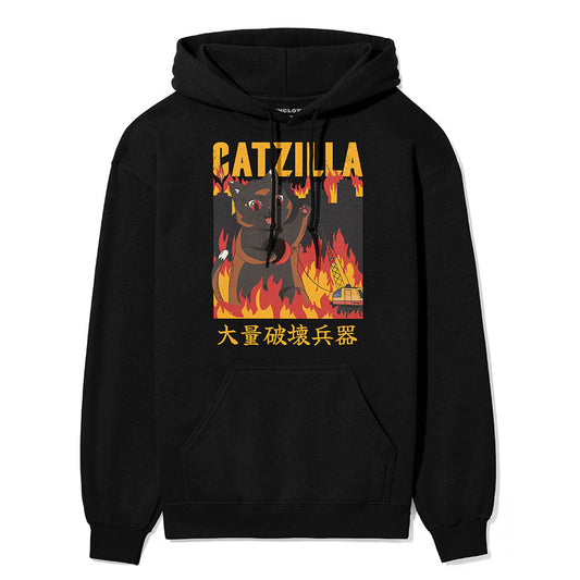 Sudadera con capucha Catzilla City Cat