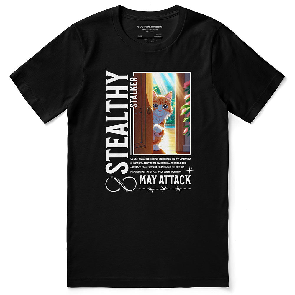 Camiseta de gato sigiloso
