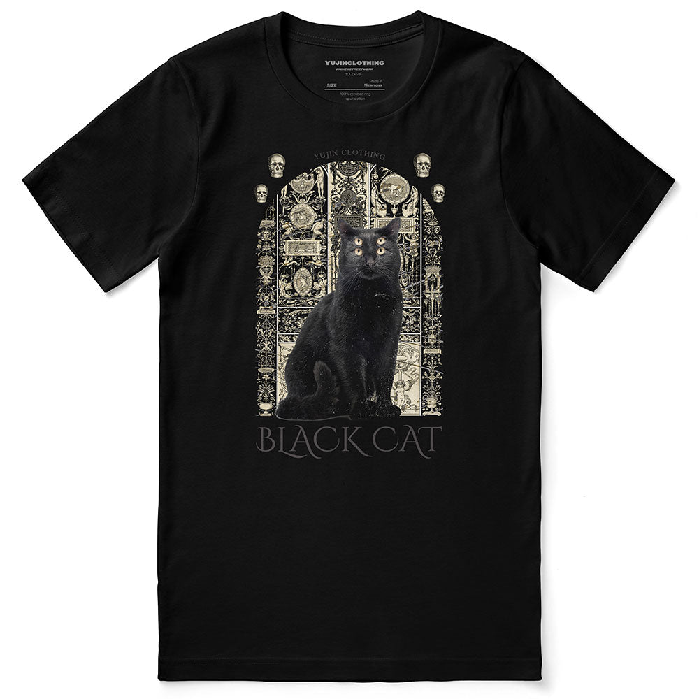 Camiseta de gato negro